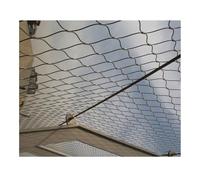 Red de cuerda flexible de acero inoxidable para el límite de aves de corral de granja, 8 x 1,5 m, ideal para seguridad industrial, protección de edificios, instalaciones deportivas y bing agrícolas