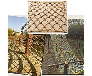 Red de cuerda resistente para niños, red de escalada al aire libre para casas de árboles, parques infantiles y patios, personalizable, 4 m x 4 m, ideal para entrenamiento de aves y actividades