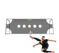 Red de destino para fútbol - Portería de fútbol Objetivo Netto 12 x 6 | Red de práctica de fútbol desmontable, la red con zonas de perforación 1/3/5, equipo de entrenamiento para mejorar la precisión