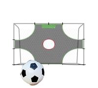 Red de destino para fútbol - Portería de fútbol Objetivo Netto 12 x 6 | Red de práctica de fútbol desmontable, la red con zonas de perforación 1/3/5, equipo de entrenamiento para mejorar la precisión