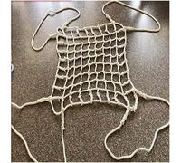 Red de elevación de Carga de Nailon Resistente para grúa de Barco, 3x3 m. Correas de Seguridad Incluidas.