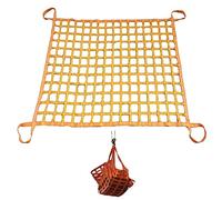 Red de elevación for objetos pesados: red plana de nailon de 10 cm de malla cuadrada resistente al desgarro. Redes de carga for levantar cargas pesadas.(3 X 3M/Mesh 15cm/Load 2.5t)