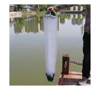 Red de enmalle for Pesca, Color Blanco, de 3 Capas, de 1,5 a 2,9 m de Profundidad y 20 a 100 m de Longitud. Red portátil y pegajosa for Pesca en ríos. Trampa automática.