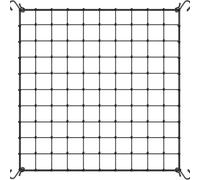 Red de enrejado de plantas para trepar verduras, frutas, flores, malla de soporte de jardín de 3 mm de grosor, poliéster elástico, negro, 2 x 4 pies (negro 2 x 2 pies)