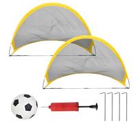 Red de entrenamiento de fútbol al aire libre para niños, red plegable para portería de fútbol juvenil, equipo de entrenamiento de portería de fútbol fácil de usar, portátil para interiores y