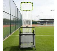 Red de entrenamiento de voleibol con 5 ajustes de altura y 5 ángulos, tela de objetivo y bolsa de colección con 2 ruedas, entrenador de ajuste para práctica en interiores y exteriores