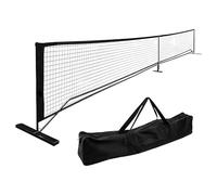 Red de entrenamiento para tenis, red de nailon plegable de 22 pies de largo, 3 pies de alto, redes de práctica de 6,5 kg | Kit de redes de tenis plegables ligeras de altura para jóvenes, adultos
