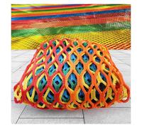 Red de escalada al aire libre de 4,5 cm / 6 mm, red de cuerda para seguridad de trampolín, protección contra caídas a gran altitud, red de decoración duradera (2 x 17 m), ideal para niños y aventuras