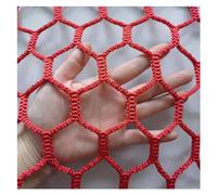 Red de escalada al aire libre para parque infantil, red de cuerda de 1 x 3.3 x 10 pies, red de seguridad de 4,5 cm/5 mm, red de malla roja para escalada y juego de niños.