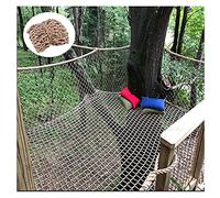 Red de escalada de cáñamo para niños, red segura para parque infantil al aire libre, juego de columpios, protección de barandilla, decoración versátil para pájaros y K, perfecta para juegos activos