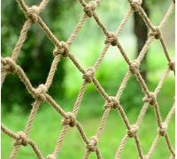 Red de escalada de cuerda de cáñamo para niños, 1 x 7 m, red de seguridad de yute para balcón, jardín, camión, cama y puente oscilante (1 x 1 m) - Equipo de aventura al aire libre