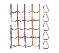 Red de escalada genérica para - Red de escalada portátil arco iris | Red de escalada para 57 x 72,8 pulgadas, para columpio, escalera de cuerda de alta resistencia para recorridos de obstáculos, arbr