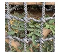 Red de escalada para niños - Escalera de cuerda segura para exteriores para casa del árbol y balcón, 4 x 5 m, divertido acceso para parques infantiles, equipo seguro y de juego