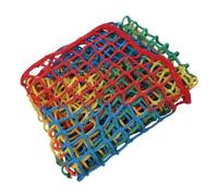 Red de escalada para parque infantil al aire libre de 0,8 x 4 m, red deportiva de poliéster sin nudos, duradera de 4 cm/4 mm, red de cuerda para una diversión segura