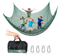 Red de Escalada para Patio de recreo, Doble Capa, Red de Seguridad para niños, andamio de Escalada para Columpios, jardín, Red de protección contra caídas para Red de Patio de recreo, Verde (1 x 3 m)