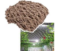 Red de escalada resistente de 20 x 23 pies, 6 x 7 m, red C para parque infantil, árbol, casa, red de cuerda de 1 cm de diámetro para actividades de juego al aire libre para niños