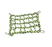 Red de escalada tejida para accesorios de jaula de mascotas, hamaca para animales de material de algodón natural, juguetes para animales peq