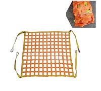 Red de eslinga plana de poliéster: redes for elevación de carga, cinturones resistentes for manipulación de materiales y redes elásticas de carga.(1.5 X 1.5M/Mesh 10cm/Load 1t)