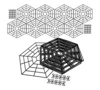 Red de estanque para peces como cubierta protectora, robusta protección hexagonal contra gatos, mapaches, garzas, aves marinas