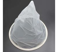 Red de filtro de miel de acero y nailon para apicultura - 35 x 40 cm, equipo de colmena de malla fina para filtrar miel cruda, compatible con Ja