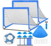 Red de fútbol infantil, porterías de fútbol para patio trasero - Juego de red de fútbol emergente portátil,Equipo de entrenamiento para niños y niñas, actividades de ejercicio para playa al aire libre