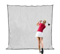 Red de golpeo de golf, red de práctica de golf resistente, ayuda de entrenamiento plegable, portátil con de transporte, mejora de configuración reforzada de 3 x 3 m, fuerte captura de conducción