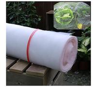 Red de jardín de malla fina de 12 x 14 m para protección de verduras, flores y frutas, red de túnel de cultivo reutilizable, solución de control de plagas blanca