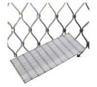 Red de jardín flexible de acero inoxidable, 0,6 x 14 m, malla de protección de plantas para plantas trepadoras, red de enrejado duradera para jardinería al aire libre