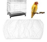 Red De Jaula Para Pájaros | Protector de Malla Reutilizable Antipolvo | Red De Jaulas Para Pájaros Y Loros - Para Pinzón, Agapornis, Loro Gris Africano, Cacatúa Ninfa, Miná, Guacamayo, Interior, Exter