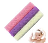 Red de lavado africano, depurador de cuerpo africano, exfoliante corporal de 3 piezas, paño de malla exfoliante africano altamente elástico, diseño de malla para una piel