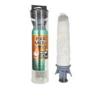 Red de malla de PVA para pesca de carpas, relleno de cebo soluble en agua para agua dulce para todas las estaciones, alta elasticidad, fácil carga, blanco (37 mm)