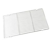 Red de malla for barbacoa de acero inoxidable, rejilla rectangular for cocinar con pies elevados, herramienta de barbacoa de cocina antideslizante for pan, verduras y drenaje de aceite