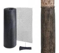 Red de malla hexagonal, 40 cm x 3 m, conexión para pajarera, barrera para jardín y animales con 50 bridas - Para pollos, perros, gatos, conejos, aves de corral, plantas y patios