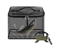 Red de, Malla Ligera de 35 x 45 x 40 cm, Cesta Flotante Plegable Resistente, Red de Secado rápido, Herramienta de Aterrizaje de Almacenamiento para de Pond, Marina y Roca