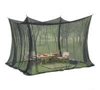 Red de malla para camping, 300 x 300 x 250 cm, portátil, para colgar, malla cifrada fina, mantiene a los insectos fuera del flujo de aire, camping, senderismo (negro)