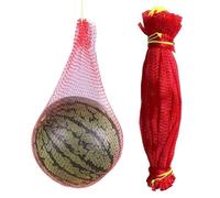 Red de melón Draw String - Hamacas portafrutas, red de nailon para sandía, redes de cultivo de verduras reutilizables | Soporte duradero para plantas de melón Cantaloupes, juego para jardinería en