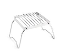Red de parrilla de barbacoa de acero inoxidable con patas plegables, parrillas de barbacoa para camping, senderismo, al aire libre, parrillas de barbacoa de malla de acero inoxidable plegables con