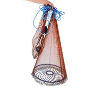 Red de Pesca Americana con plomadas Pesadas para Trampa de Cebo Fish Dia: 15.7ft/4.8m