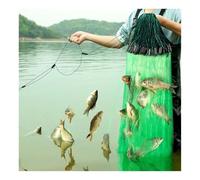 Red de Pesca de 3 Capas, Red hundida, atrapa más Peces fácilmente, Red de Lanzamiento, reutilización con Flotador, Malla de 5-14 cm