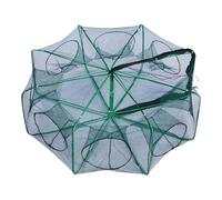 Red de pesca de cangrejo, red de lanzamiento de camarones, peces plegables, red portátil para atrapar peces de visón, camarones, cangrejos, langostas, langostas, trampa plegable multifuncional para