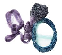 Red de Pesca de Mano Fishing Gill Net Multifilament Casting Fish Float 3 Layers 1.5 * 25m Purple 3cm, 4cm Mesh(3cmx3cm)