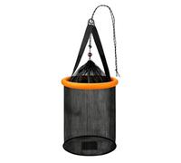 Red de pesca flotante plegable resistente para cebos | Organizador de cubo de pesca para trucha, crappie, lucio, gusanos, agua dulce, mar profundo, agua salada, barco, surf, costa