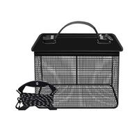 Red de pesca plegable para peces vivos, malla portátil, jaula de almacenamiento, protectores de peces, protección duradera, cubo vivo
