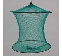 Red de pesca plegable sin nudos para peces pequeños, aparejos de pesca prácticos con vueltas (30 cm)