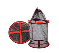 Red de Pesca portátil con cordón Ajustable y Correas recubiertas reforzadas para Almacenamiento Seguro de Peces en Lagos o ríos, con Correas a Prueba de Escape y Marco Plegable para Pesca en Agua