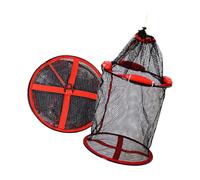 Red de Pesca portátil con cordón Ajustable y Correas recubiertas reforzadas para Almacenamiento Seguro de Peces en Lagos o ríos, con Correas a Prueba de Escape y Marco Plegable para Pesca en Agua