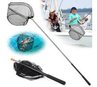 Red de Pesca Telescópica de 70 Pulgadas - Plegable, Extensible, Mango Largo - Para Aterrizaje, Liberación, Mariposa, Pescado, Camarón - Accesorios Para Exploración Al Aire Libre