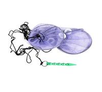 Red de pesca trenzada para camarones y peces, plegable, con bolsa de almacenamiento
