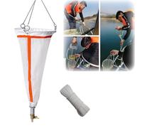 Red de plancton - 59,5 cm de profundidad, 21,8 cm de diámetro - Malla fina 125/200, red experimental de muestreo de nailon for la recolección de fitoplancton(25#)