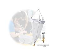 Red de plancton de malla 125/200 for acuarios y exteriores, nailon experimental engrosado con cuerda de muestreo, ideal for estudiantes y uso en exteriores.(25#)